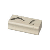 Schets van de cartoon van gepotte moray rubberstempel (Stempel)