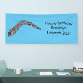 Schets van de cartoon van gepotte moray spandoek (Beurs)