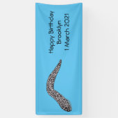 Schets van de cartoon van gepotte moray spandoek (Verticaal)