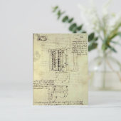 Schets van de gipspit voor het Sforza-paard Briefkaart (Staand voorkant)