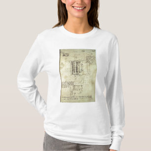 Schets van de gipspit voor het Sforza-paard T-shirt