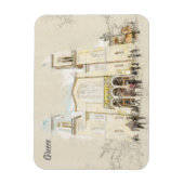 Schets van de hoofdstraat in Athene Magneet (Verticaal)