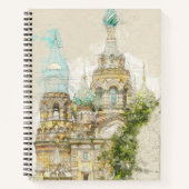  schets van de kerk Sint-Petersburg Notitieboek (Voorkant)