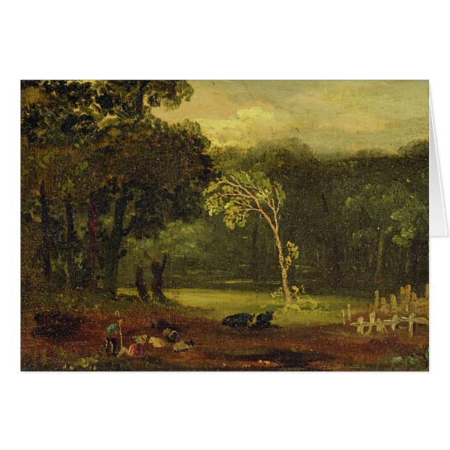Schets van de Natuur in Sion Park, 1819 (olie op d (Voorkant Horizontaal)