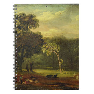 Schets van de Natuur in Sion Park, 1819 (olie op d Notitieboek