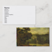 Schets van de Natuur in Sion Park, 1819 (olie op d Visitekaartje (Voorkant / Achterkant)