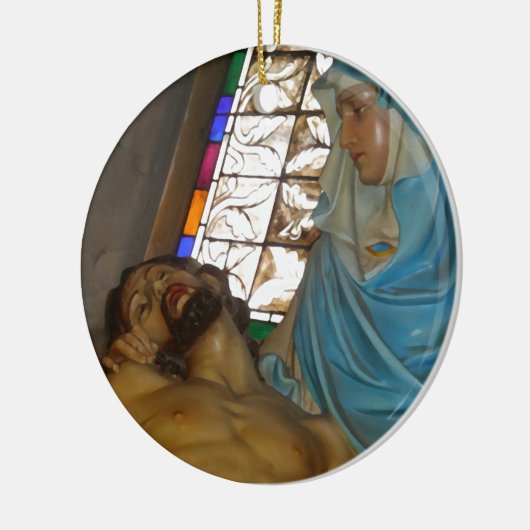 Schets van de Pieta Keramisch Ornament (Links)