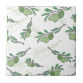 schets van de takken van de olijfboom tegeltje (Voorkant)