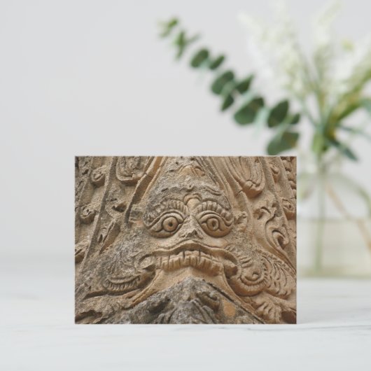 Schets van de tempel briefkaart (Staand voorkant)