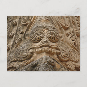 Schets van de tempel briefkaart