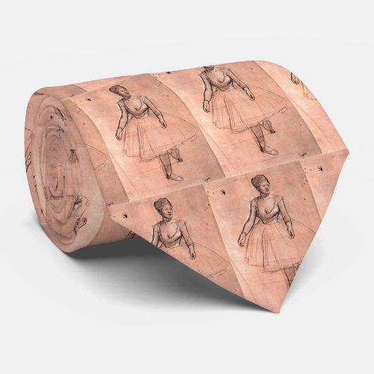 Schets van de  toneeldanser Degas Stropdas (Opgerold)