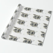 Schets van de zwarte kat cadeaupapier (Uitgerold)