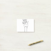 Schets van deer Line Post-it® Notes (Op bureau)