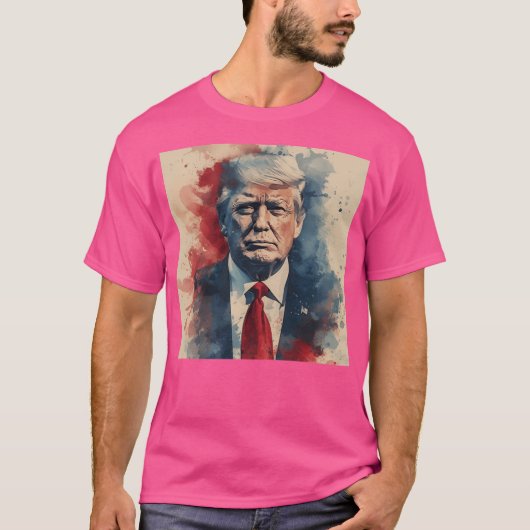 Schets van Donald Trump T-shirt (Voorkant)