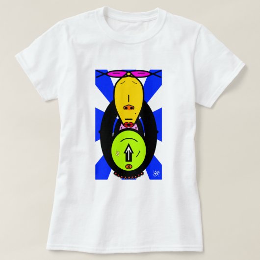 Schets van een apenachtig wezen t-shirt (Design voorkant)