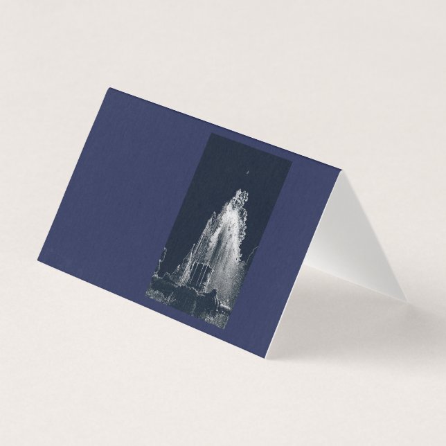 schets van een blauwe nacht kaart (Voorkant)