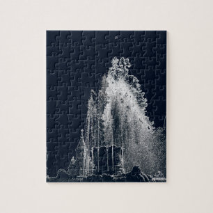 schets van een blauwe nacht legpuzzel
