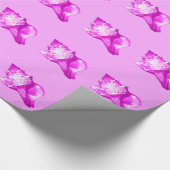 Schets van een conchschelp - tinten orchidee en wi cadeaupapier (Hoek)