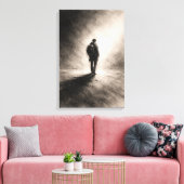 Schets van een Eenzame Reis Canvas Afdruk (Insitu (Woonkamer))