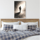 Schets van een Eenzame Reis Canvas Afdruk (Insitu (Slaapkamer))