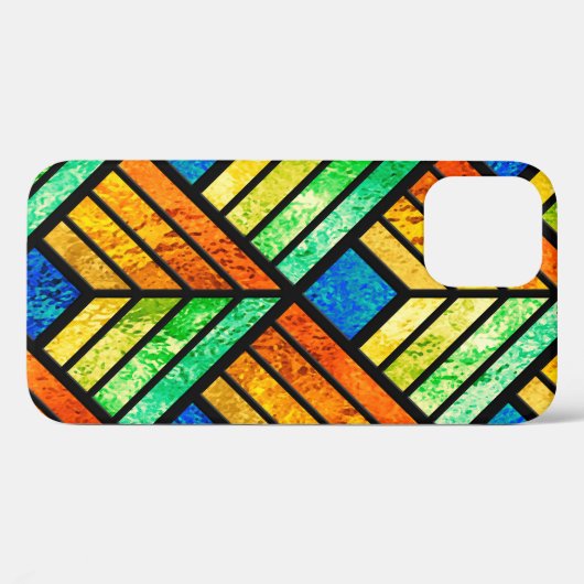 Schets van een gekleurd glazen raam. Naadloos patr Case-Mate iPhone Case (Achterkant (horizontaal))