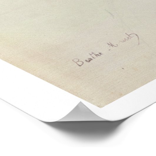 Schets van een jonge vrouw in een boot, 1886 (m/v  poster (Hoek)