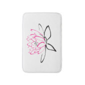 Schets van een lotusbloem badmat (Voorkant Verticaal)