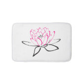 Schets van een lotusbloem badmat (Voorkant)