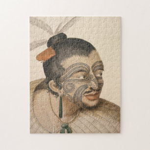 Schets van een Maori-Man, c. 1769 Legpuzzel