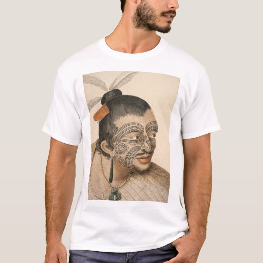 Schets van een Maori-Man, c. 1769 T-shirt (Voorkant)