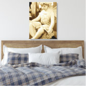 Schets van een onfeilbaar boek lezen canvas afdruk (Insitu (Slaapkamer))