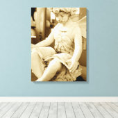 Schets van een onfeilbaar boek lezen canvas afdruk (Insitu (Houten vloer))