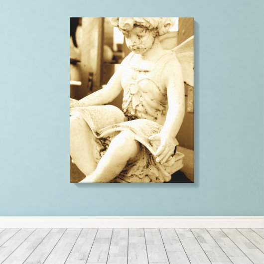 Schets van een onfeilbaar boek lezen canvas afdruk (Insitu (Houten vloer))