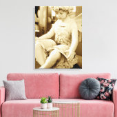 Schets van een onfeilbaar boek lezen canvas afdruk (Insitu (Woonkamer))