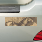 Schets van een Pony (door Paul-Albert Besnard) Bumpersticker (Op auto)