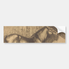 Schets van een Pony (door Paul-Albert Besnard) Bumpersticker