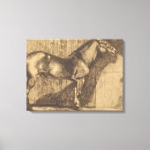 Schets van een Pony (door Paul-Albert Besnard) Canvas Afdruk (Voorkant)