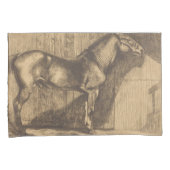 Schets van een Pony (door Paul-Albert Besnard) Kussensloop (Voorkant-Rechts)