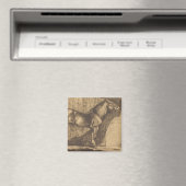 Schets van een Pony (door Paul-Albert Besnard) Magneet (Insitu (Vaatwasser))