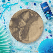 Schets van een Pony (door Paul-Albert Besnard) Papieren Bordje (Feest)