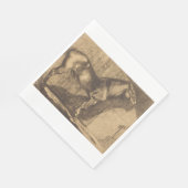 Schets van een Pony (door Paul-Albert Besnard) Servet (Hoek)