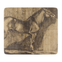 Schets van een Pony (door Paul-Albert Besnard) Snijplank