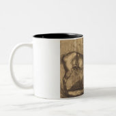 Schets van een Pony (door Paul-Albert Besnard) Tweekleurige Koffiemok (Links)