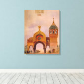 Schets van een poort in Kiev Canvas Afdruk (Insitu (Houten vloer))