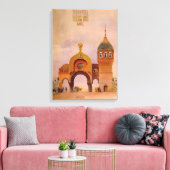 Schets van een poort in Kiev Canvas Afdruk (Insitu (Woonkamer))