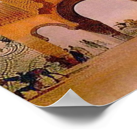 Schets van een poort in Kiev Poster (Hoek)