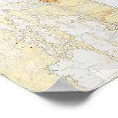 schets van een portico deel van de oude tempel poster (Hoek)