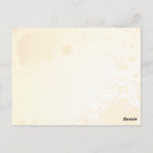 Schets van een roos, briefkaart (Achterkant)