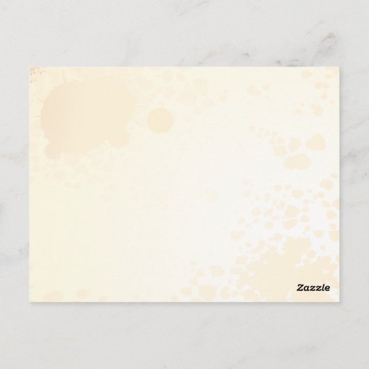 Schets van een roos, briefkaart (Achterkant)