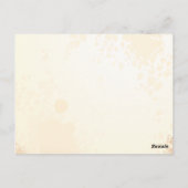 Schets van een roos, briefkaart (Achterkant)